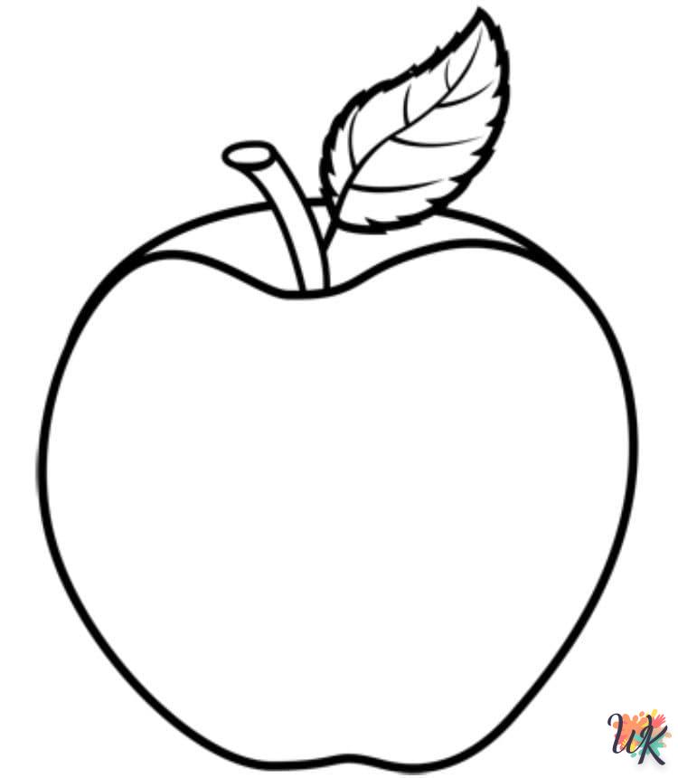 Dibujos para Colorear Manzanas 9