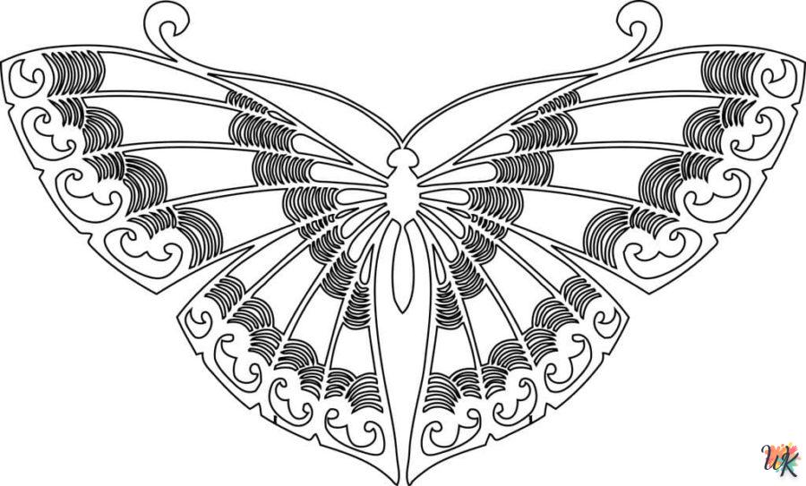 Dibujos para Colorear Mariposas 113