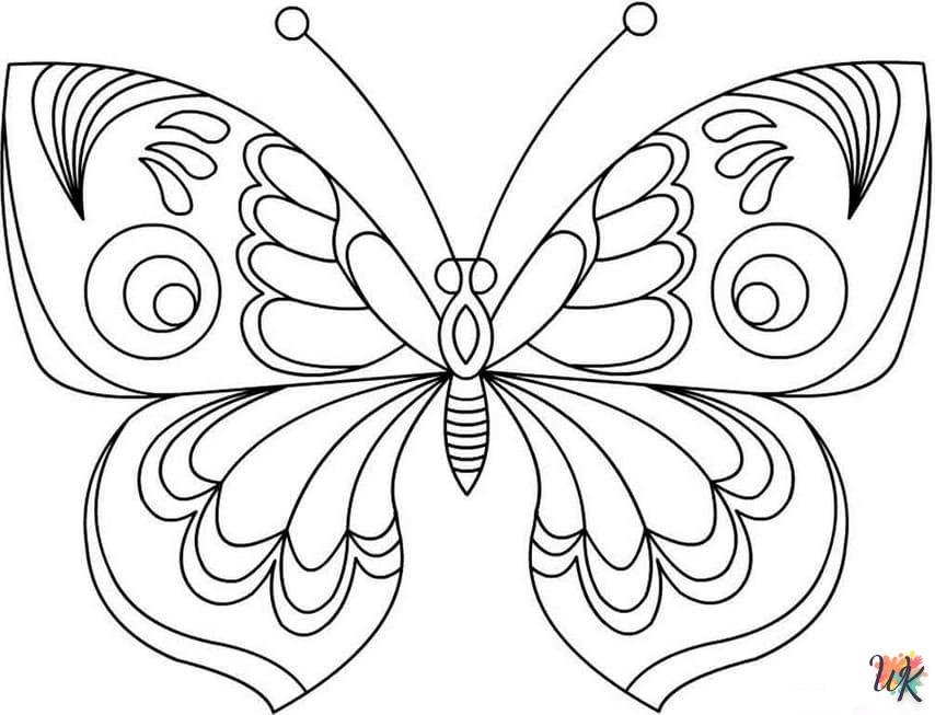 Dibujos para Colorear Mariposas 7