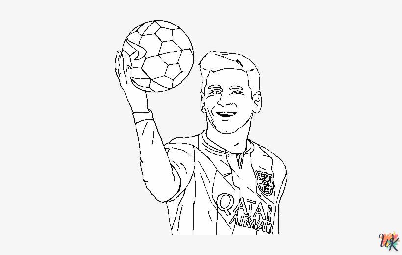 Dibujos para Colorear Messi 1