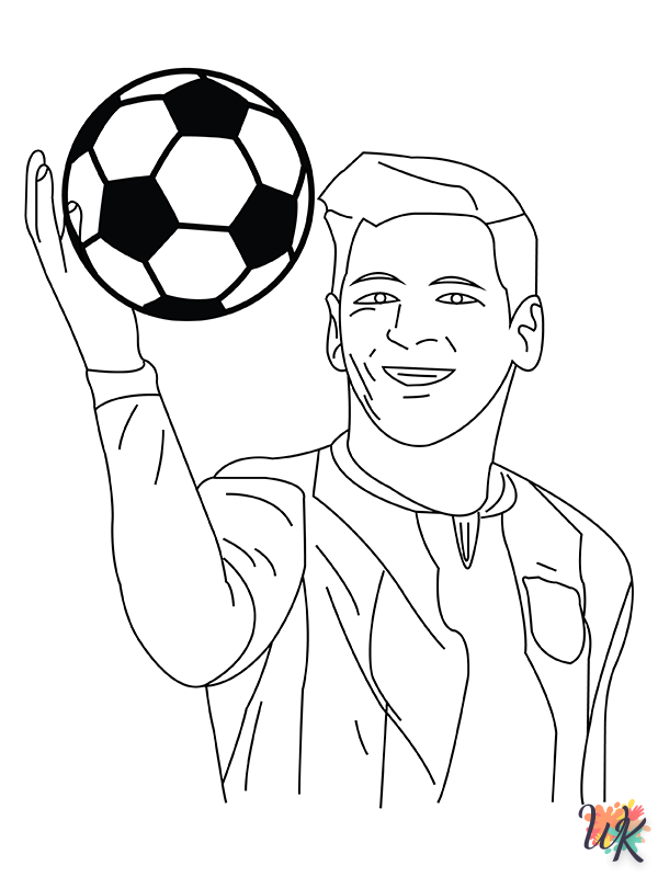 Dibujos para Colorear Messi 1