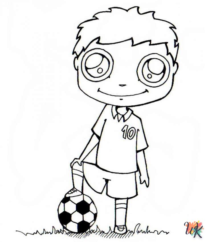 Dibujos para Colorear Messi 11