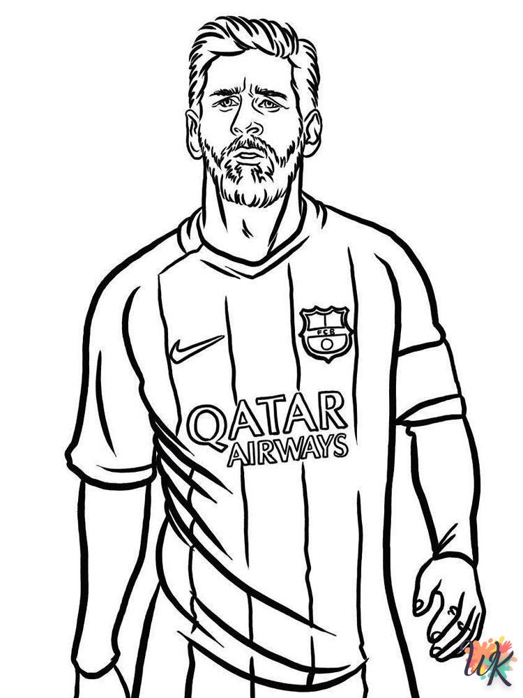 Dibujos para Colorear Messi 14