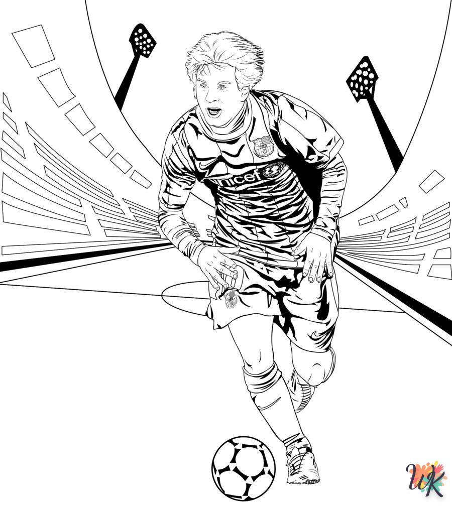 Dibujos para Colorear Messi 16