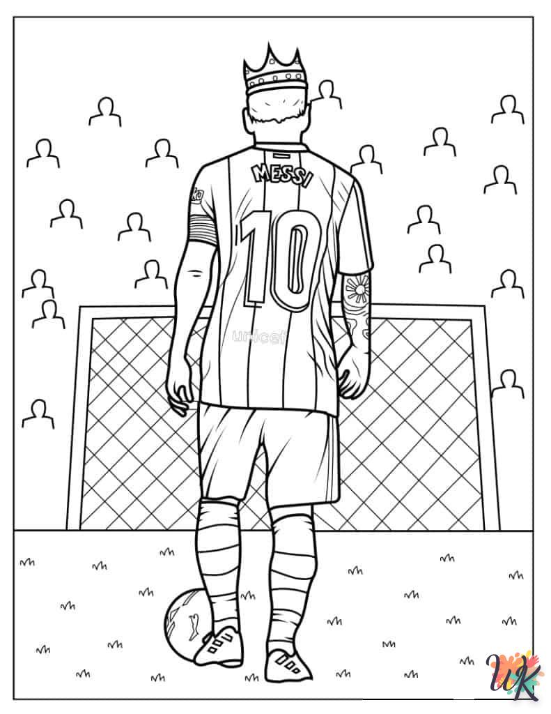 Dibujos para Colorear Messi 20