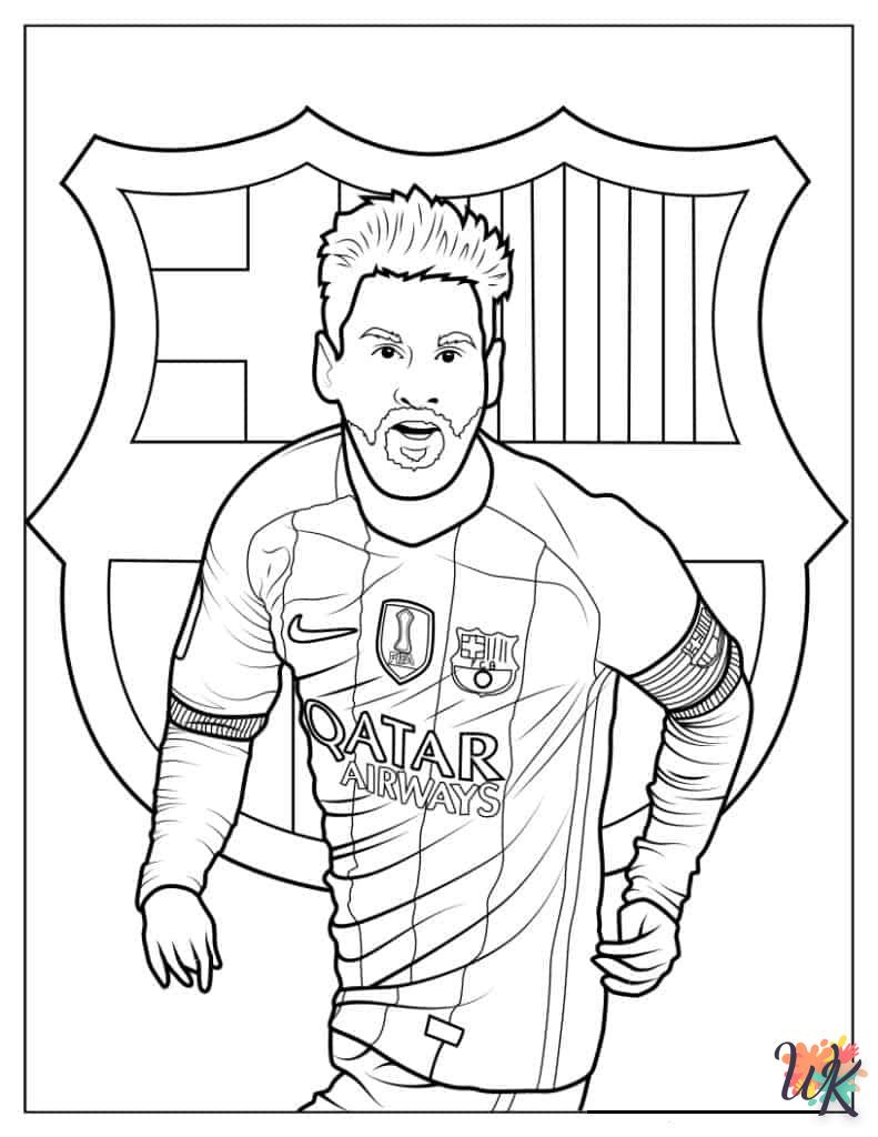 Dibujos para Colorear Messi 22