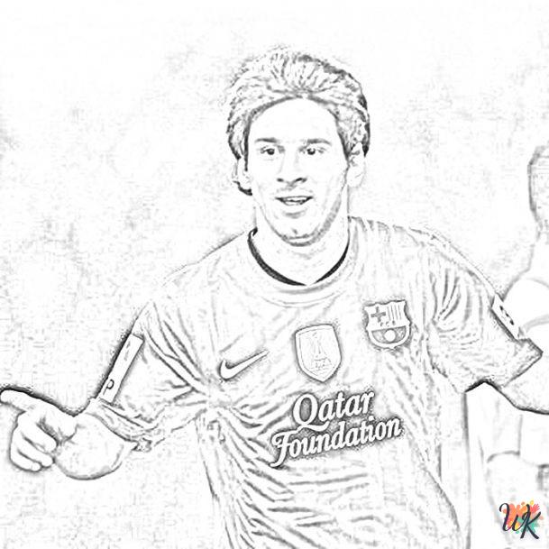 Dibujos para Colorear Messi 23