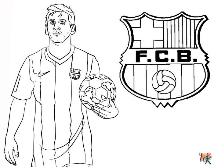 Dibujos para Colorear Messi 24