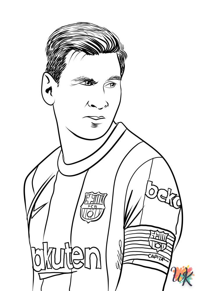 Dibujos para Colorear Messi 26