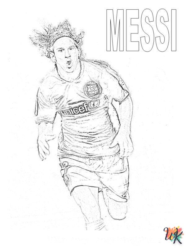 Dibujos para Colorear Messi 27
