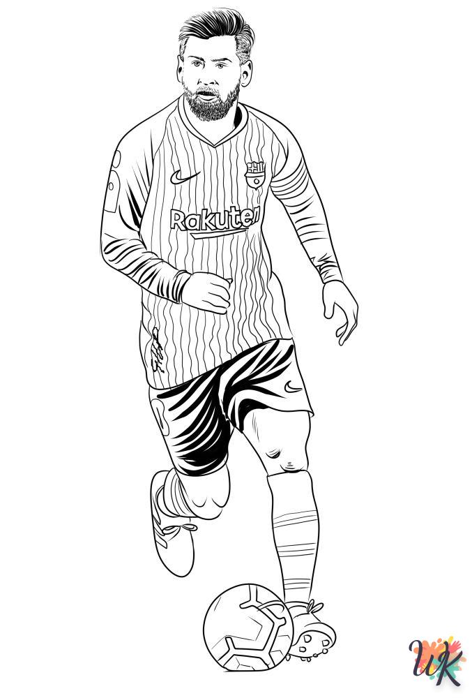 Dibujos para Colorear Messi 3