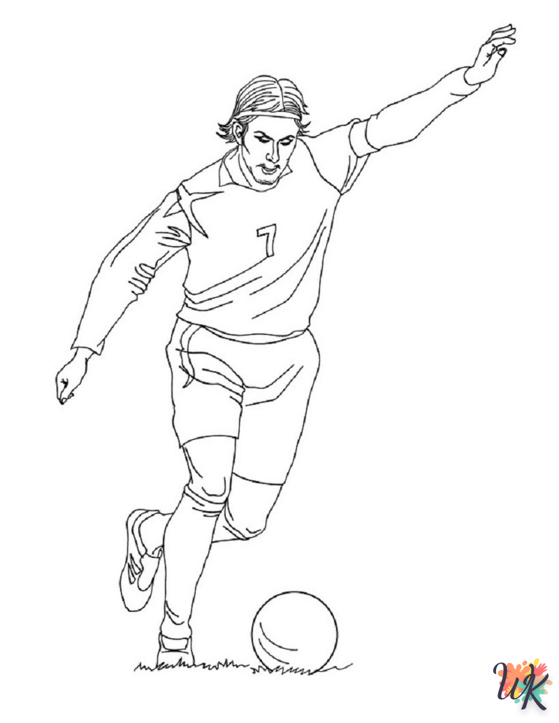 Dibujos para Colorear Messi 4