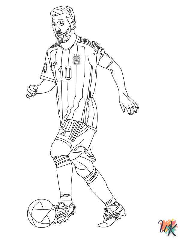 Dibujos para Colorear Messi 5