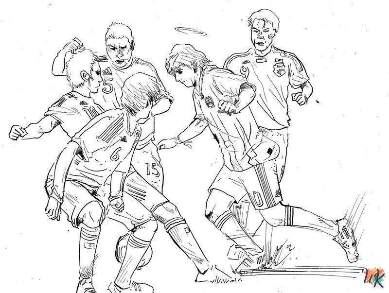 Dibujos para Colorear Messi 9