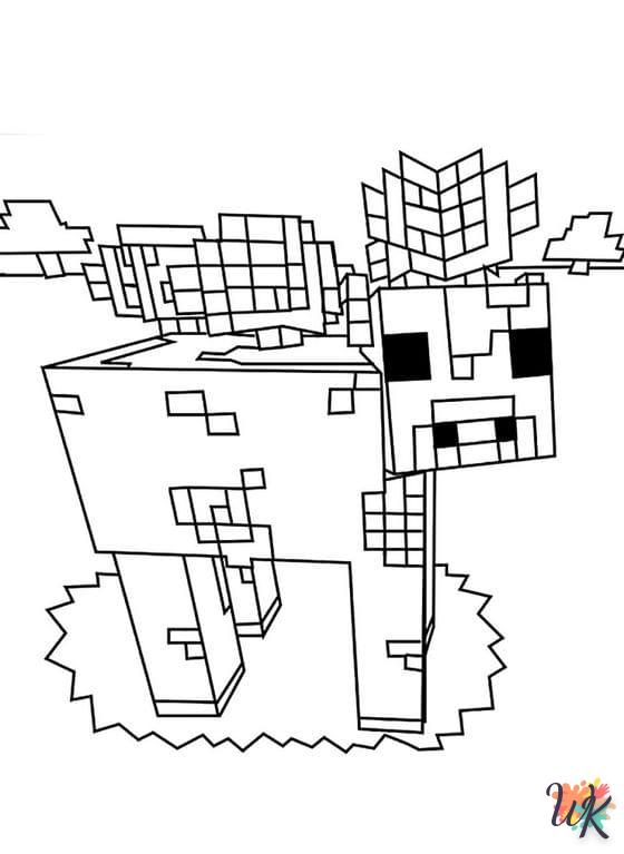 Dibujos para Colorear Minecraft 16