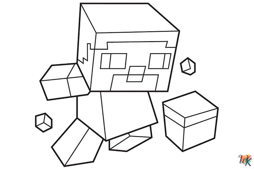 Dibujos para Colorear Minecraft 23