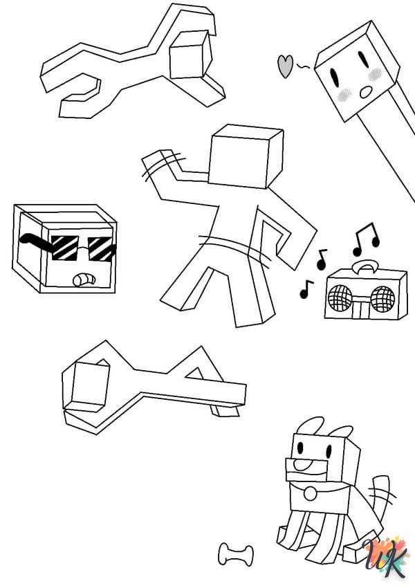 Dibujos para Colorear Minecraft 41
