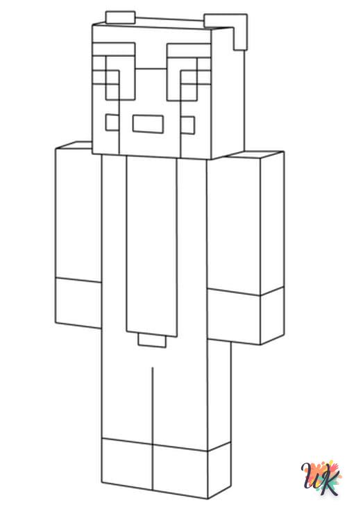 Dibujos para Colorear Minecraft 43