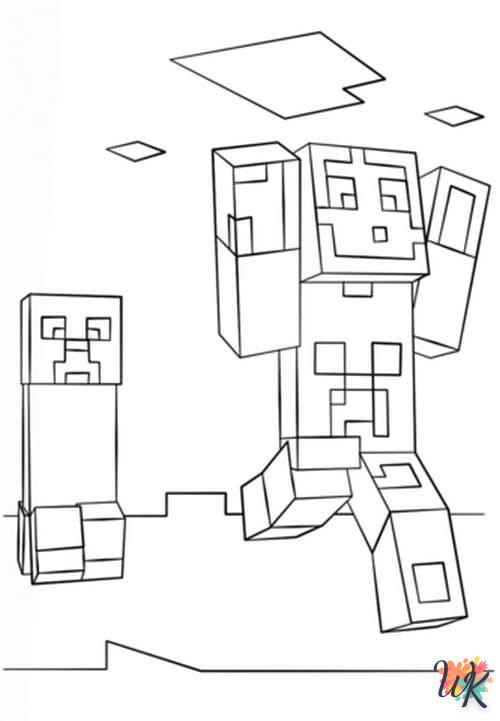 Dibujos para Colorear Minecraft 44