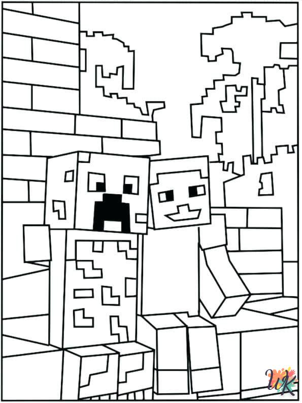 Dibujos para Colorear Minecraft 59