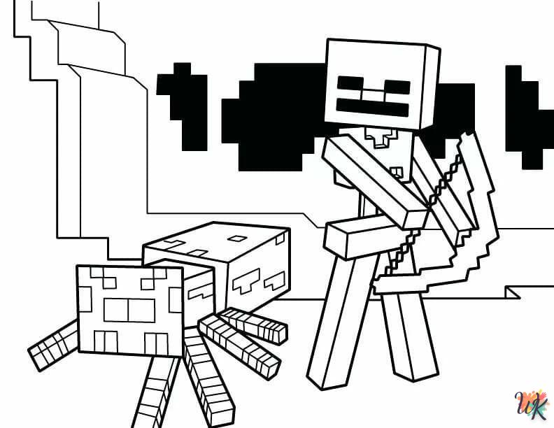 Dibujos para Colorear Minecraft 62