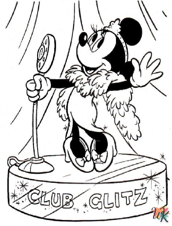 Dibujos para Colorear Minnie Mouse 1