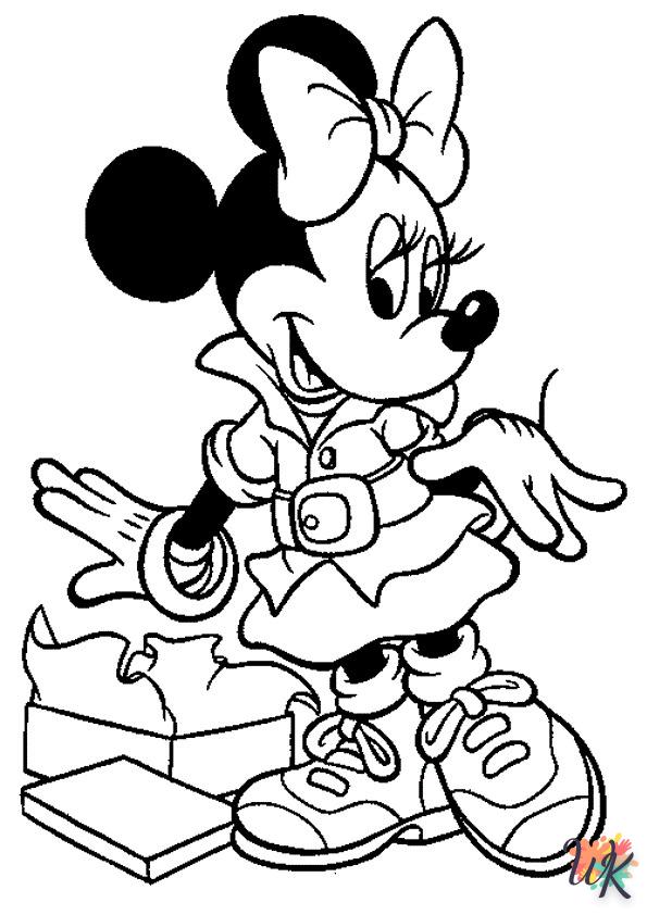 Dibujos para Colorear Minnie Mouse 10