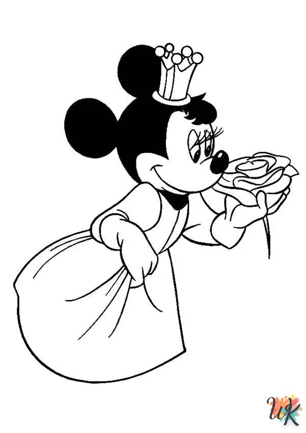 Dibujos para Colorear Minnie Mouse 12