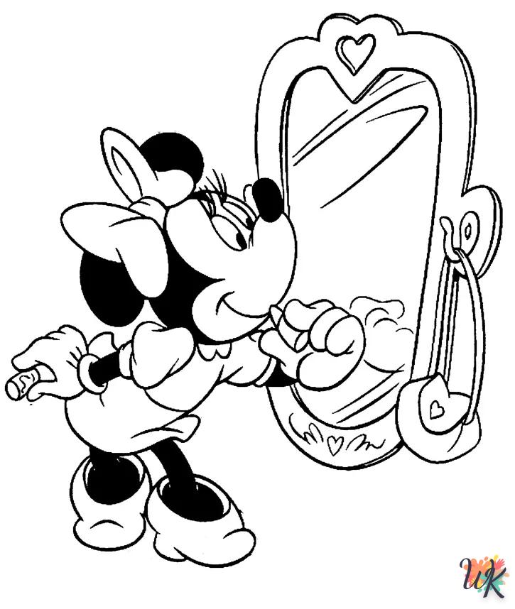 Dibujos para Colorear Minnie Mouse 15