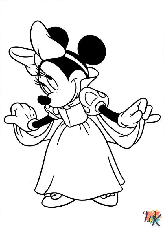 Dibujos para Colorear Minnie Mouse 16