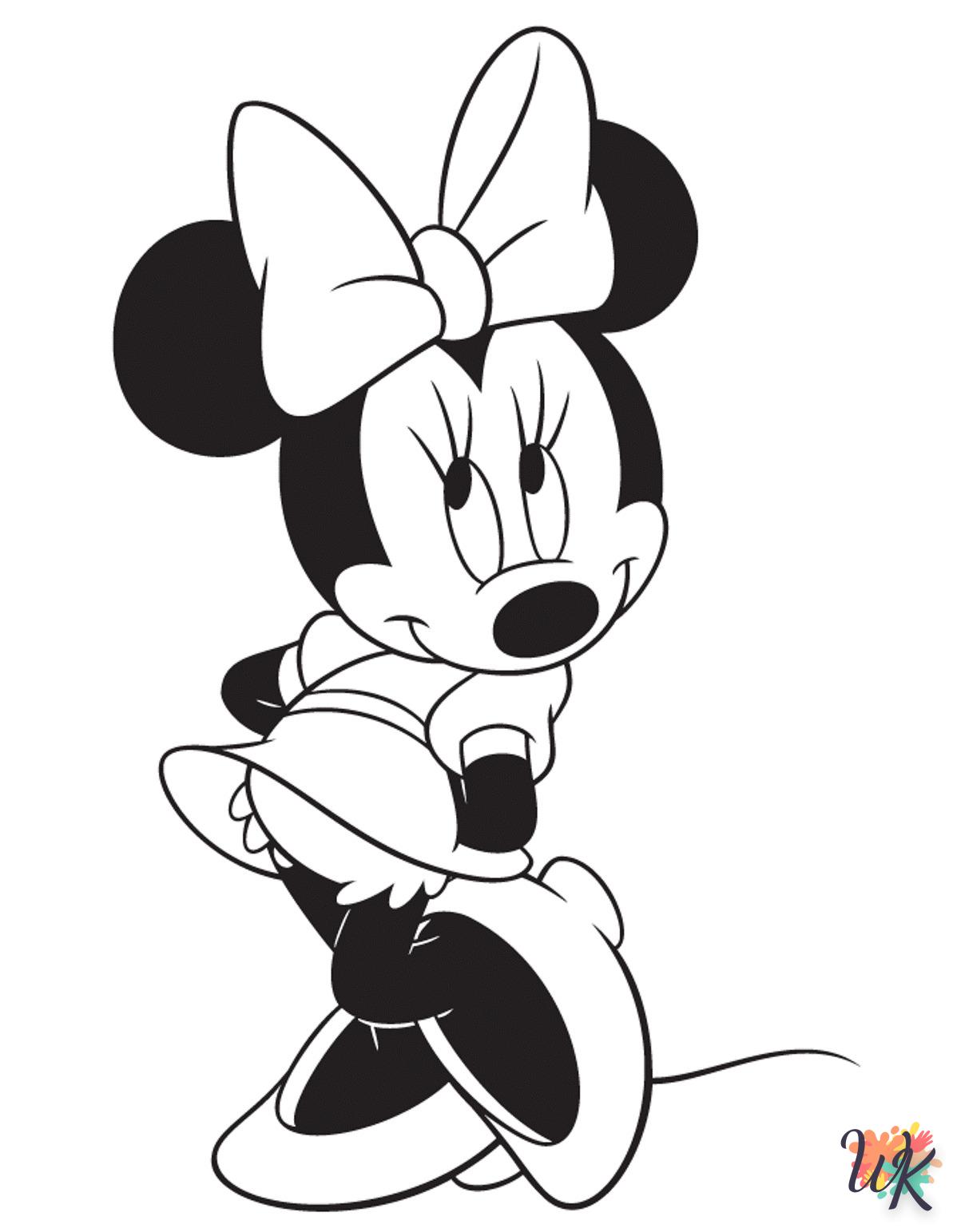 Dibujos para Colorear Minnie Mouse 17