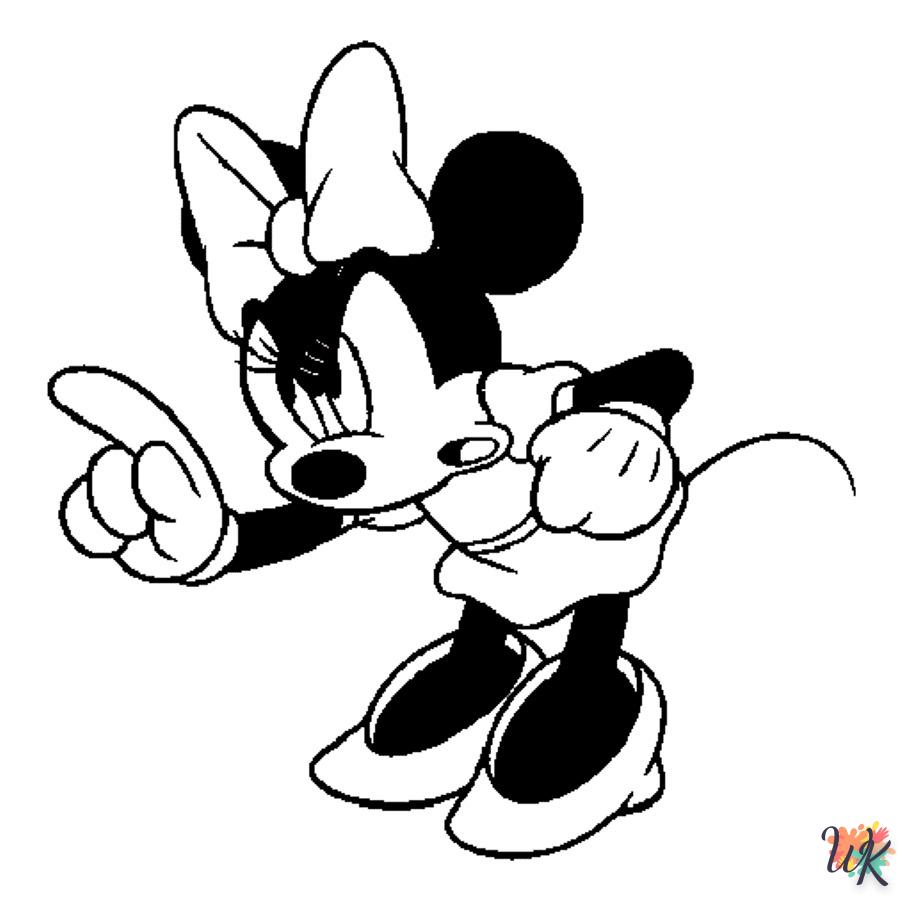 Dibujos para Colorear Minnie Mouse 23