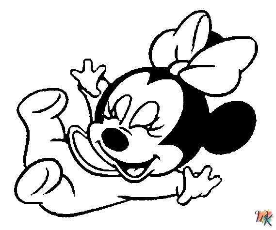 Dibujos para Colorear Minnie Mouse 3