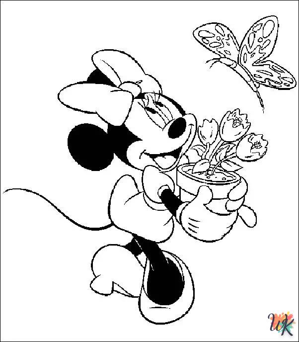 Dibujos para Colorear Minnie Mouse 32