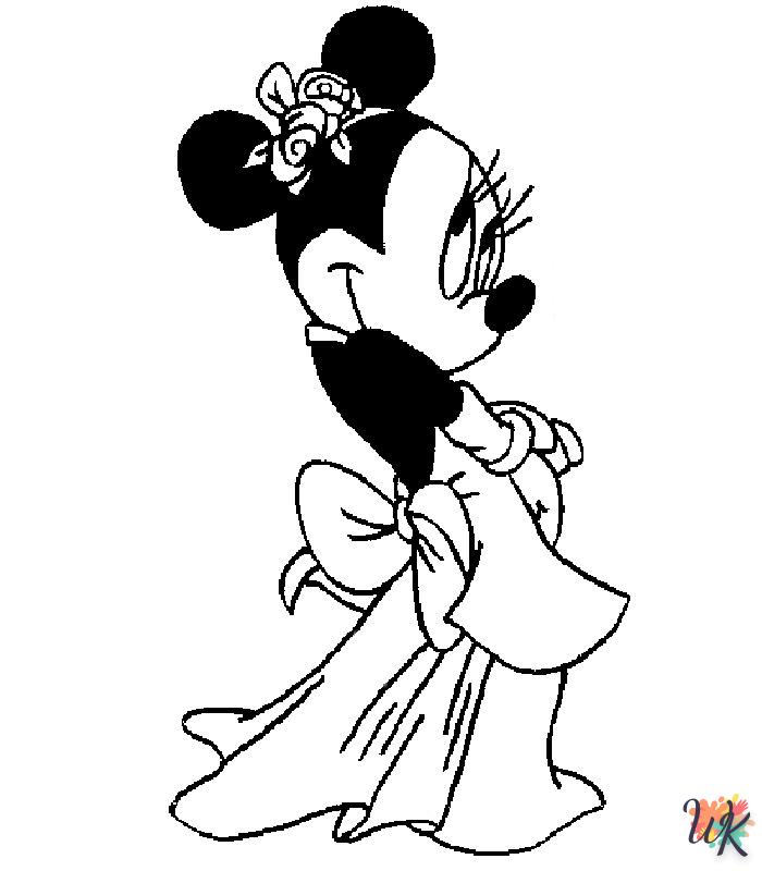 Dibujos para Colorear Minnie Mouse 48