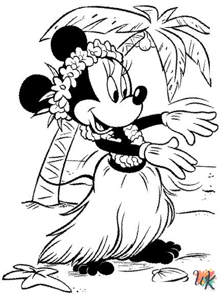 Dibujos para Colorear Minnie Mouse 49
