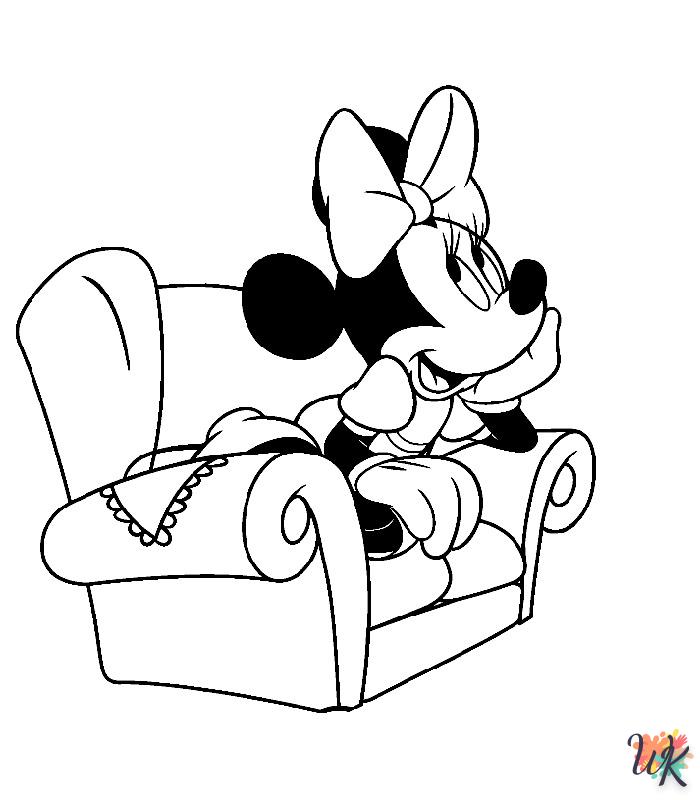 Dibujos para Colorear Minnie Mouse 5