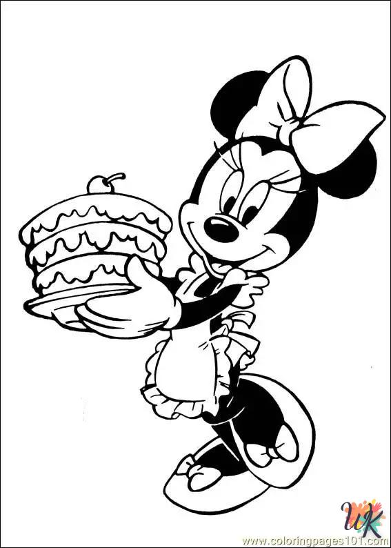 Dibujos para Colorear Minnie Mouse 56