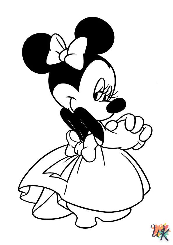 Dibujos para Colorear Minnie Mouse 64