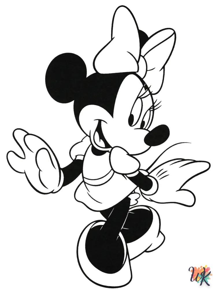 Dibujos para Colorear Minnie Mouse 7