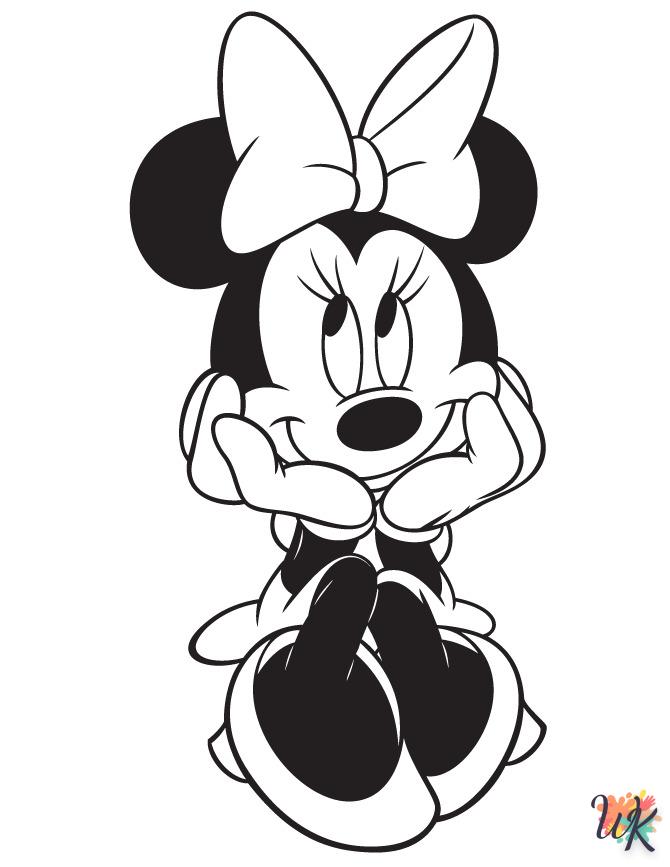 Dibujos para Colorear Minnie Mouse 76