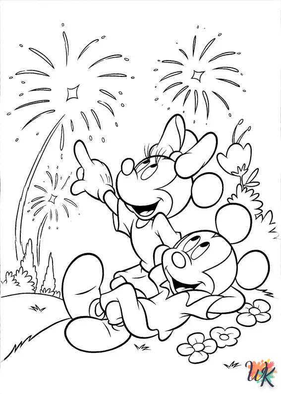 Dibujos para Colorear Minnie Mouse 8
