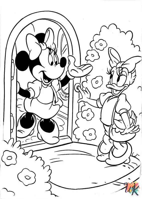Dibujos para Colorear Minnie Mouse 9