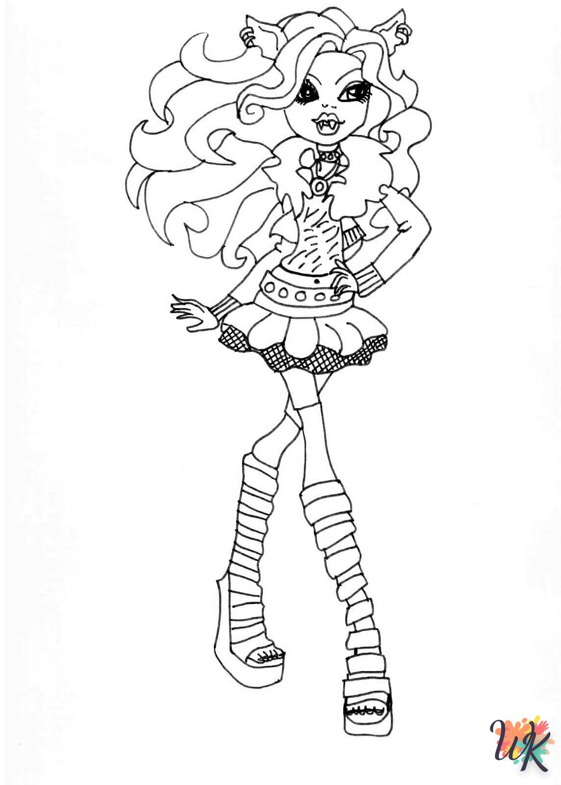 Dibujos para Colorear Monster High 46