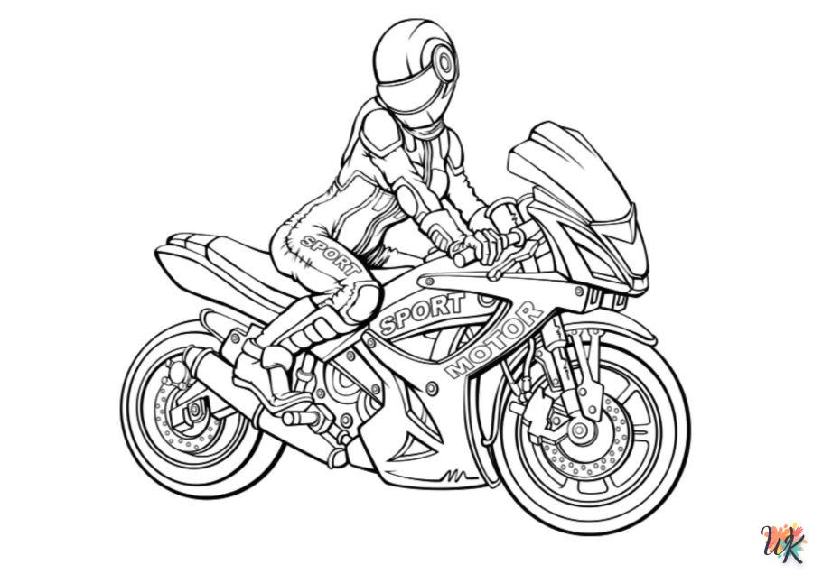 Dibujos para Colorear Moto 100
