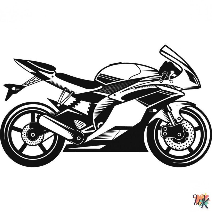 Dibujos para Colorear Moto 104