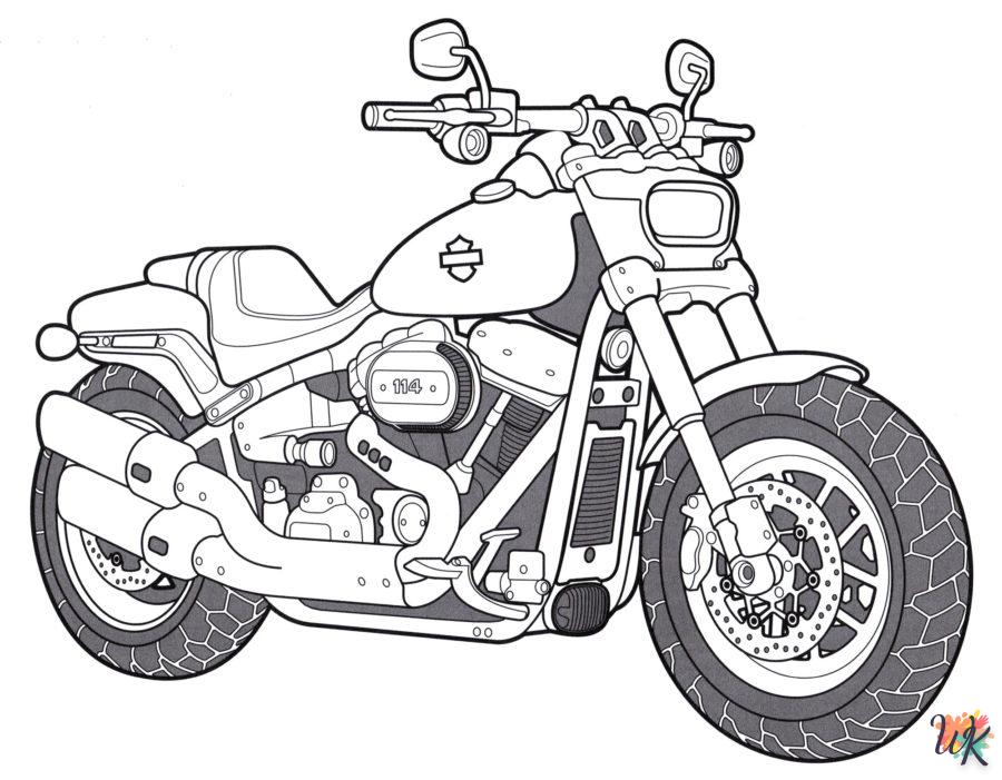 Dibujos para Colorear Moto 106