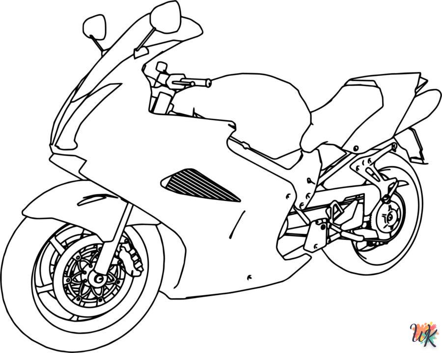 Dibujos para Colorear Moto 107