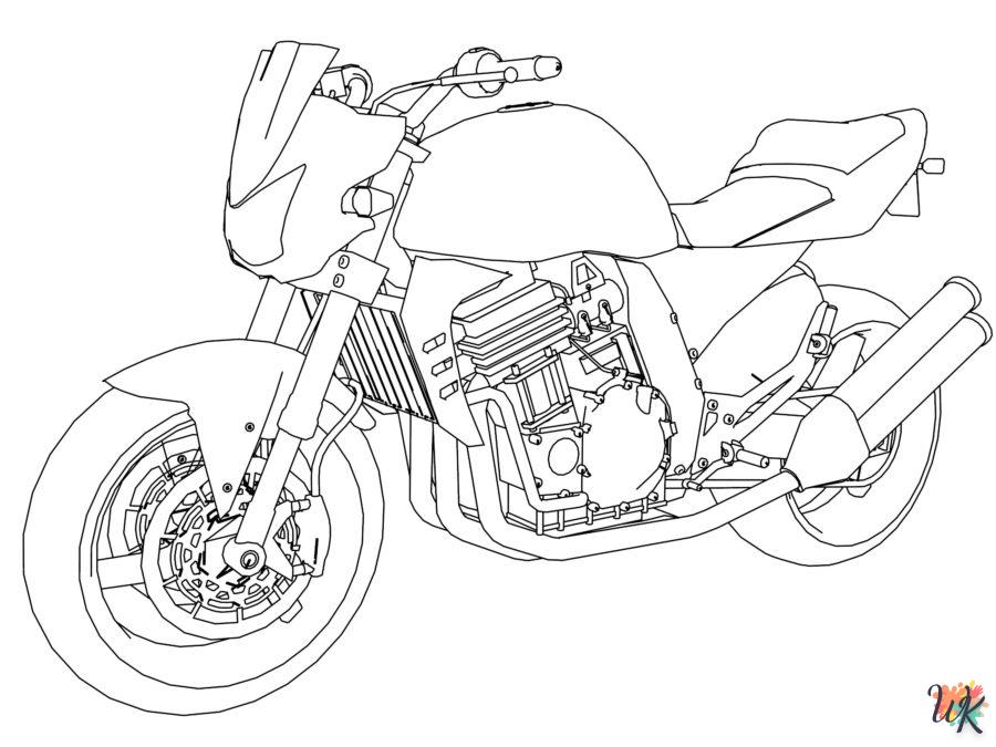 Dibujos para Colorear Moto 108