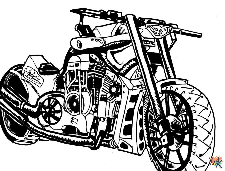 Dibujos para Colorear Moto 111